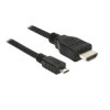 Delock MHL V3.0 MicroUSB Male to HDMI Male V1.4 Adapter Cable, Black, 3m
