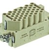 Socket contact insert, 16B, 40 pole, unequipped, crimp connection, with PE contact, 09320403101