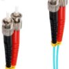 FO duplex patch cable, ST to ST, 2 m, OM3, multimode 50/125 µm, BS77902/3