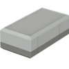 PS enclosure, (L x W x H) 125 x 67 x 41 mm, light gray/agate gray (RAL 7035), IP40, 32124062