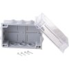 Branching box, 200 x 160 x 81 mm, light gray/transparent, IP65, 505190