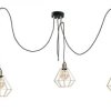 Lampa wisząca loftowa 3 xE27 COMO GOLD