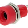 Gniazdo banan 4mm czerwone K214