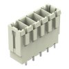 Wtyk PCB 5-pinowe raster: 7.62mm -rzędowe WAGO Montaż na płytce drukowanej