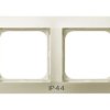 IMPRESJA STANDARD Ramka 2 podwójna do wyłączników IP44 ecru RH-2Y/27 OSPEL
