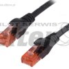 Kabel Patchcord RJ45 LAN UTP 0,5m CAT6 czarny