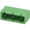 Pin header, 3 pole, pitch 7.62 mm, angled, green, 1766246