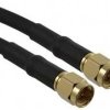 Coaxial cable, SMA plug (straight) to SMA plug (straight), 50 Ω, RG-58, grommet black, 305 mm, 135101-04-12.00
