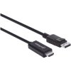 Manhattan 153218 DisplayPort HDMI Adapter Cable 3 m Black