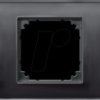 489303 M-PLAN, cover-frame, 3-gang, real glass, onyx black
