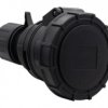 Gniazdo siłowe czarne 32A 5P IP67 estradowe F7.0167