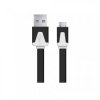 KABEL USB MICRO A-B 1 M PLASKI CZARNY