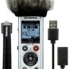 Olympus Dyktafon cyfrowy LS-P1 Podcaster Kit Czas nagrywania (maks.) 123 h srebrny