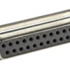 Cinch Złącze D-sub FD 25-pinowe Prosty 2.76 mm Pitch Otwór przelotowy Złoty Żeńskie