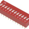 Przełącznik DIP Conrad DSR-12, ON / OFF, 12-Pin