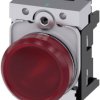Lampka sygnalizacyjna Siemens 3SU1152-6AA20-1AA0 24 V/AC, 24 V/DC czerwony 1 szt.