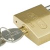 Kłódka odporna na warunki pogodowe średnica szekli: 8mm ABUS z kluczem W budynkach, na zewnątrz mosiężna Mosiądz