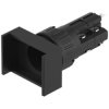 EAO 51-122.0252 Illuminated pushbutton mom SA 2NC+2NO ST 18x24 gold/silver