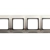 Simon 54 Premium Ramka poczwórna metalowa inox DR4/61