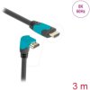 86993 HDMI cable male straight to male 90° angled down 48 GBit/s, 3 m