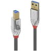 LINDY 36663 USB cable USB 3.2 Gen1 USB-A to USB-B 3m Grey