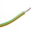 Przewód o podwyższonej odporności izolacja silikonowa Zielony/Żółty, 100m 1 mm² 32/0,2 mm, 500 V, -60 → +180C,