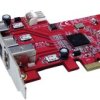 Karta kontrolera FireWire na PCI Express, TI, 1 x 400 (6 biegunowe), 2 x 800