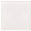 TouchMe Mały panel szklany, łącznik podwójny, biały TM531W