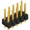 Pin header, 10 pole, pitch 2.54 mm, straight, black, 10054457
