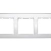 Berker B.3 Ramka Potrójna Alu/Śnieżnobiały 10133904