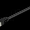 95468 Cat.6 S/FTP PiMF patch cable, CCA, black, 0,50 m