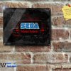 SEGA Master System Logo Embedding in Hitech Circuit Board - Metal Sign