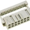 Złącze IDC 16-pinowe 2-rzędowe raster: 2.54mm Żeński Montaż na kablu TE Connectivity