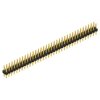 Pin header, 70 pole, pitch 2 mm, straight, black, SLY 2 085 70 G