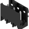 Pin header, 3 pole, pitch 5 mm, straight, black, 1812460000