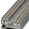 Through terminal block, push-in connection, 0.14-1.5 mm², 4 pole, 17.5 A, 6 kV, gray, 3208197