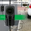 Qoltec Mobilna ładowarka do samochodu elektrycznego EV z regulacją 2w1 Typ2 SCHUKO 3.5kW 230V LCD Przenośna Wallbox 5m