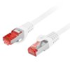 Patchcord kat.6 s/ftp lszh cu 1m biały fluke passed lanberg PCF6-10CU-0100-W