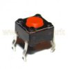 SPST Tactile PCB switch, red stem (SKHHAQA010) - ALPS