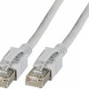 Patch cable with illuminated plugs, RJ45 plug, straight to RJ45 plug, straight, Cat 6A, S/FTP, LSZH, 0.5 m, gray, DCK1001GR.0,5