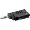 Electro PJP 1080-CD1-N Jack Plug Straight 4mm Pin Dia Black 1pc With Screws