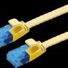 21992032 Patch cable Cat. 6a, UTP, extra-flat, yellow, 2 m