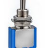 Toggle switch, metal, 1 pole, latching/groping, On-Off-(On), 4 A/30 VDC, silver-plated, 5639AB
