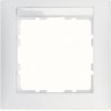 Berker S.1 Ramka pojedyncza z polem opisowym biały mat 10119919