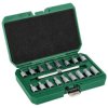 Klucze do korków spustu oleju 3/8” 18elem. STALCO S011133001