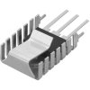 Clip-on heatsink, (L x W x H) 27 x 20 x 9 mm, 20.2 K/W, solderable surface, FK 245 MI 247 0