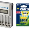 ładowarka everActive NC-450 + 4 x Varta Ready2use R03 AAA Ni-MH 800mAh