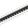Pin header, 20 pole, pitch 2.54 mm, straight, black, 10080449