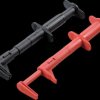 L4936 Busbar test clips, red/black, 4 mm