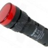 Kontrolka AD16-16E, 12V AC/DC czerwona 16mm/51mm